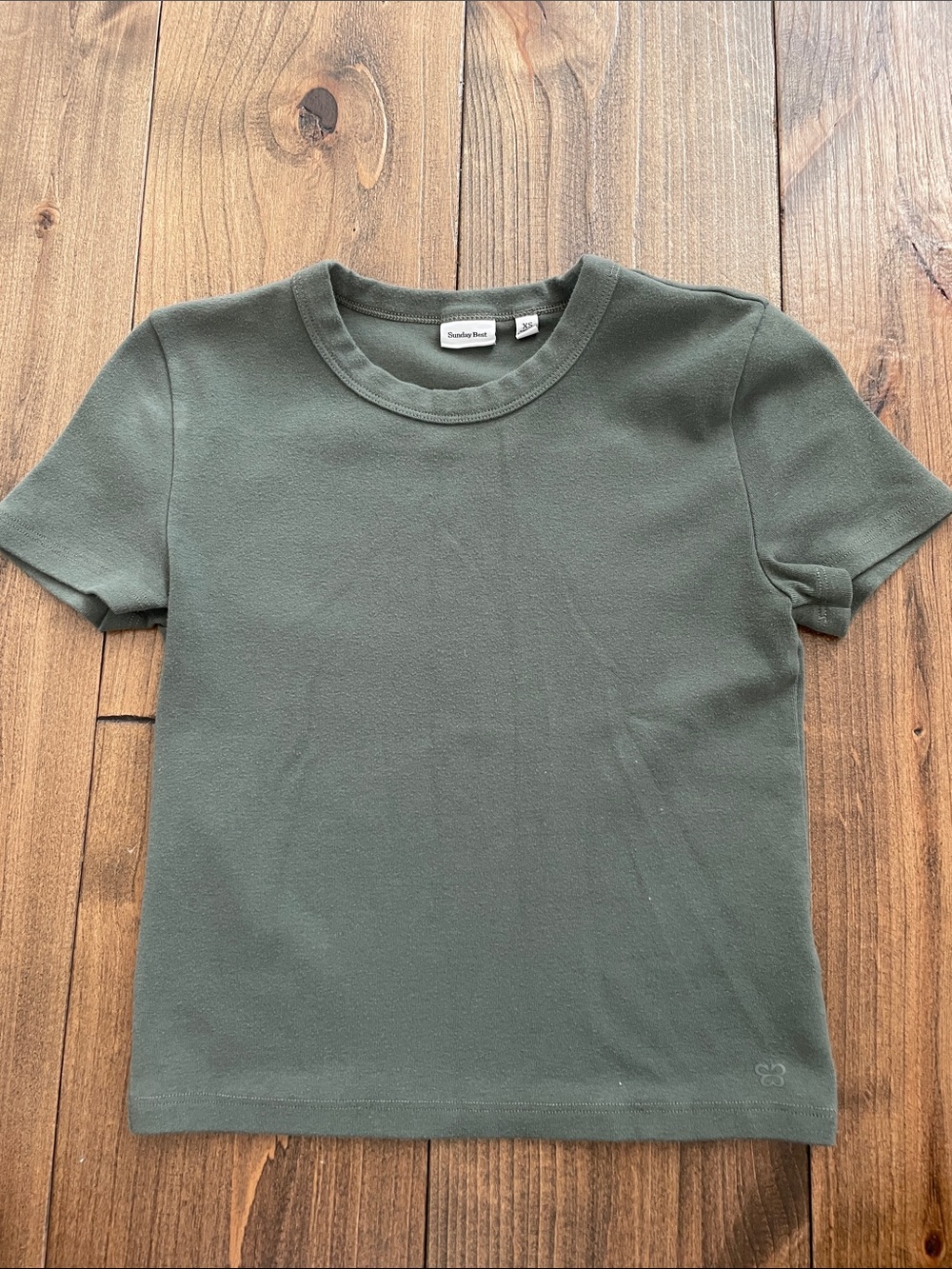 Sunday Best Olive Short Sleeve Crew Tee